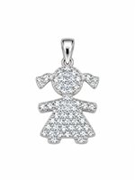 Charm Idee Preziose dal 1987 Bambino in Oro bianco Zircone IP.CHK18B/211